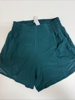 Lululemon Hotty Hot Womens High-Waist Teal Active Shorts